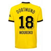 Stroje piłkarskie Borussia Dortmund Youssoufa Moukoko #18 Koszulka Podstawowej 2023-24 Krótki Rękaw